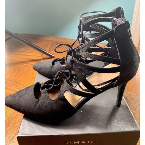 Ladies Suede Heels Size 9.5 by Rampage Excellent Condition! Sku 18 - Picture 3 of 9